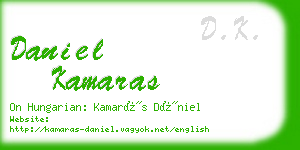 daniel kamaras business card